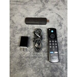 Amazon Fire Stick with Alex Remote & USB Cord Model M3N6RA 4K WiFi 6 Used
